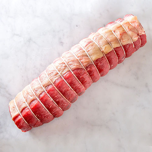 meat butchered from a cow